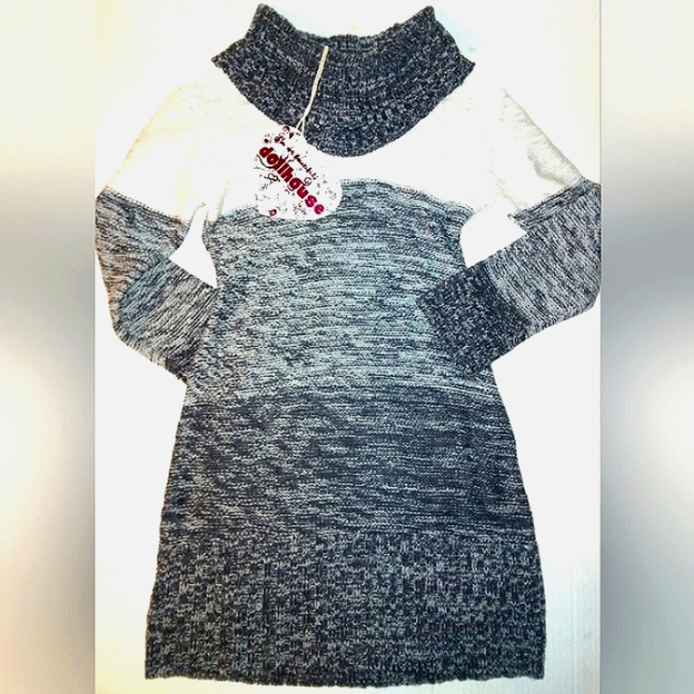 NWT☆Girl's Beautiful Y2K ☆DOLLHOUSE☆Multicolored Sweater Dress☆Size 6X/7